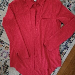 Athleta Urbanite serpentie red top.